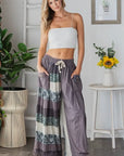 Mix Print Patched Pants