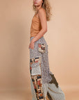 Boho Printed Patchwork Pants