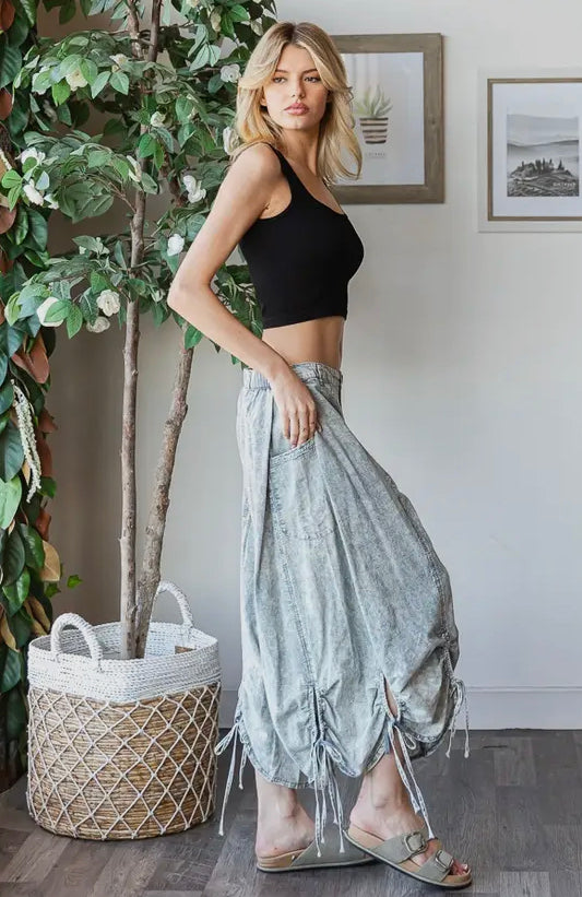 The Cinched Wide Leg Pants