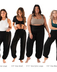 Black Harem Pants with Pockets