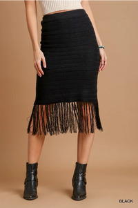 Crochet Fringe Skirt