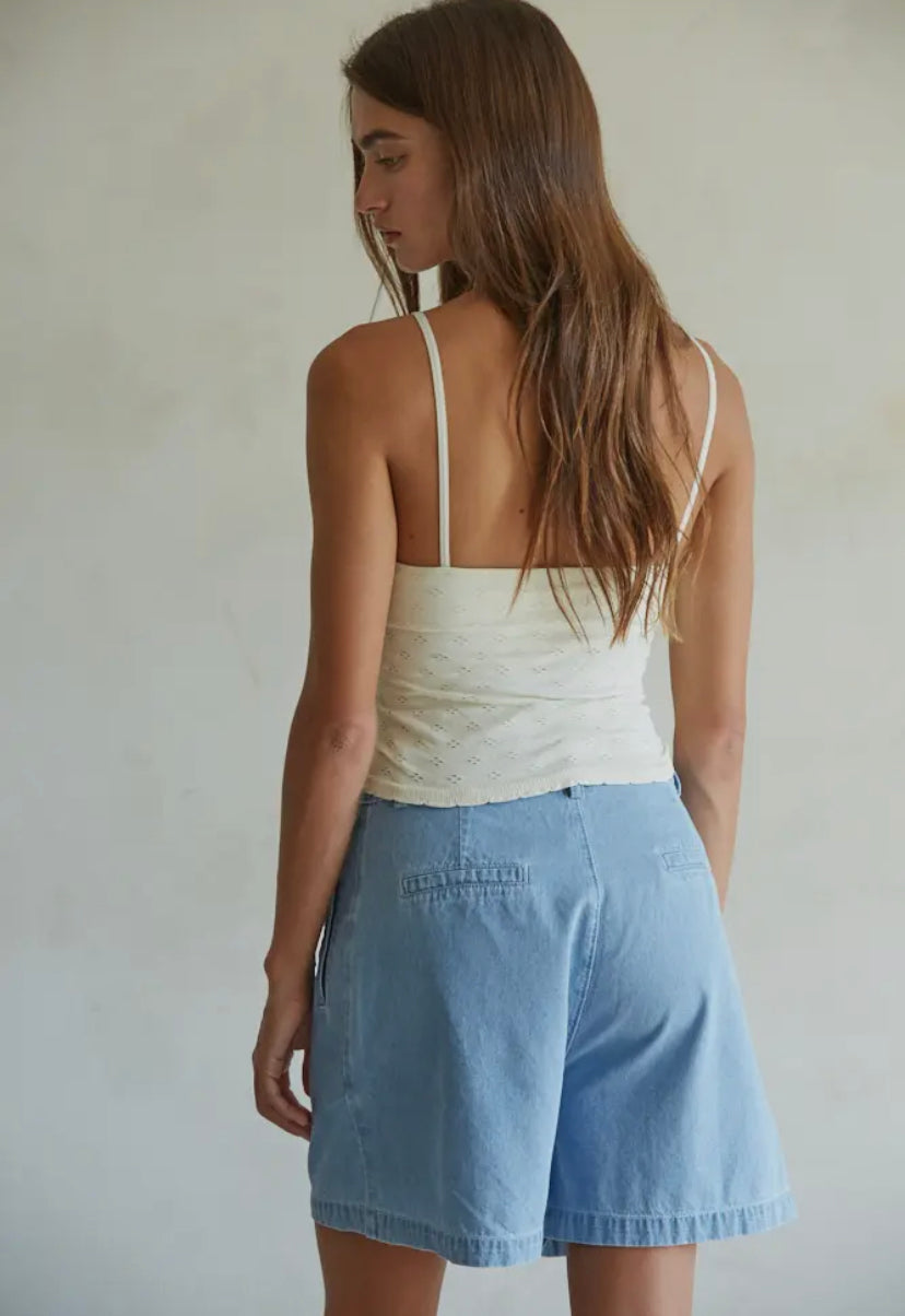 Sweet Affection Eyelet Cami