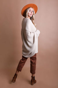 Bat Sleeve Knit Cardigan - Must Have