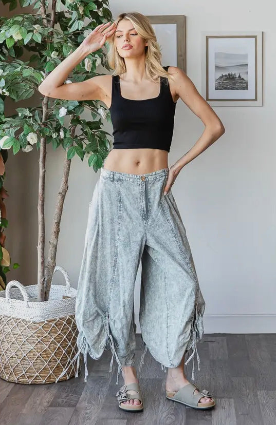 The Cinched Wide Leg Pants