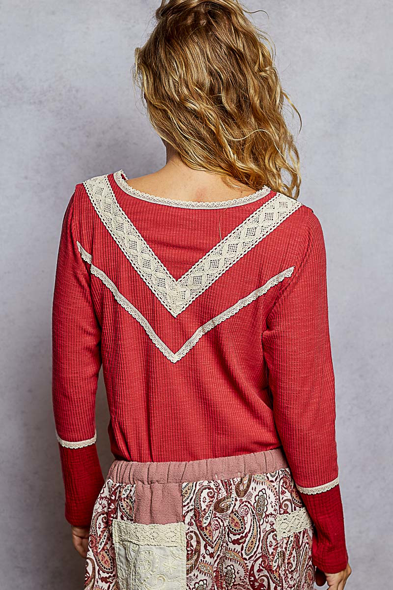 Lola Crochet Henley