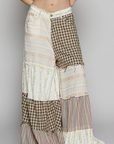 Blissful Boho Patched Wide-Leg Pants