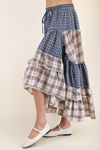 Aubrey Vintage Plaid Skirt
