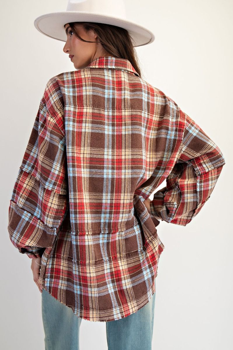 Keep it Cozy Plaid Top