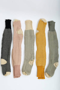 Soft Open Work Knit Lounge Socks