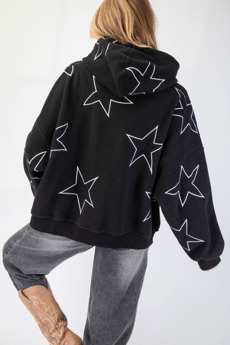 Star Sherpa Teddy Pullover