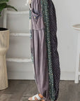 Mix Print Patched Pants