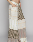 Blissful Boho Patched Wide-Leg Pants