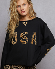 Leopard USA Long Sleeve