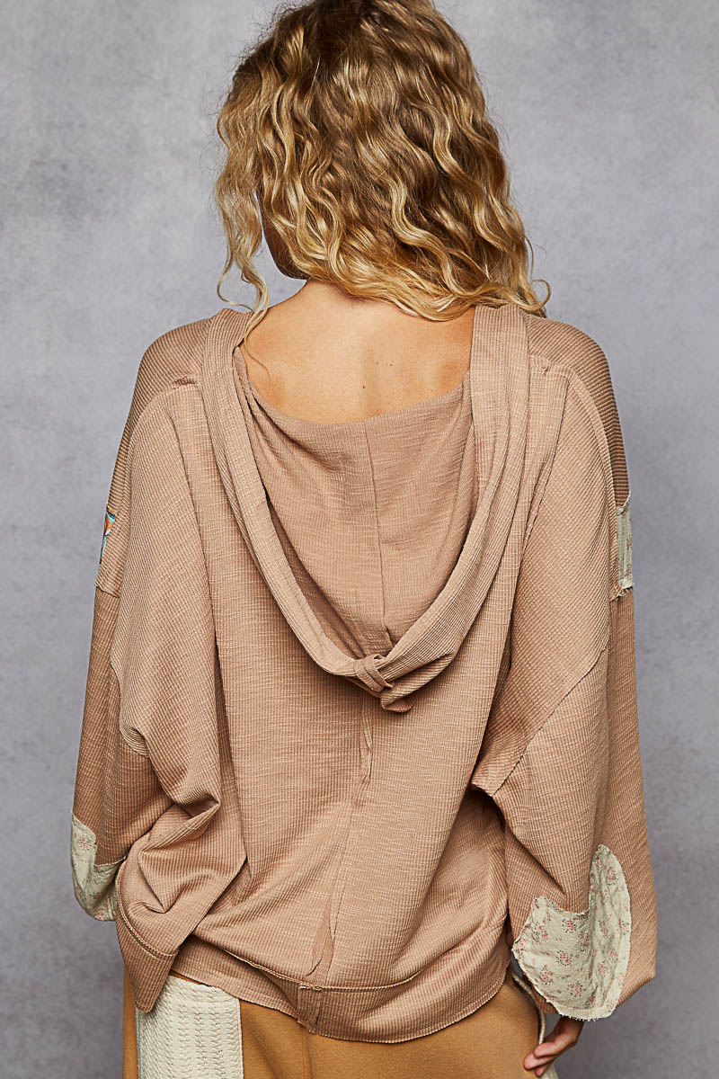 Peace Love Hooded Top