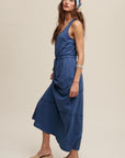 Terry Drawstring Maxi