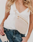 Rachel Raffia Bum Bag