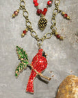 Bold & Beautiful Cardinal Layered Necklace