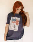 Patriotic 4th of July Stamp Tee