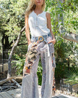 Boho Printed Patchwork Pants