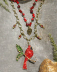 Bold & Beautiful Cardinal Layered Necklace