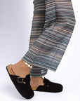 Mesa Buckle Slip-On Mules