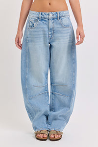 Mid Waisted Barrel Long Inseam