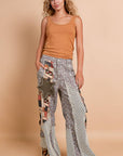 Boho Printed Patchwork Pants