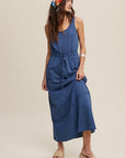 Terry Drawstring Maxi