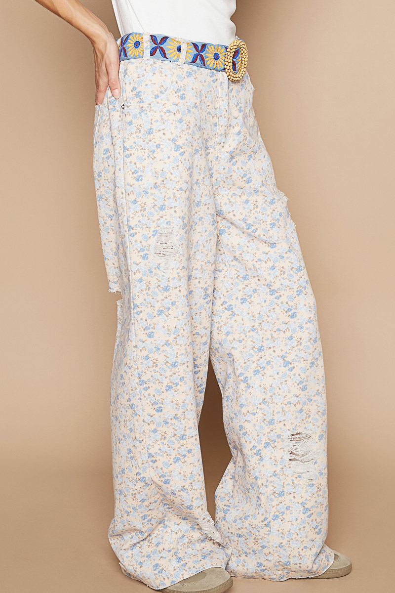 Bethany Floral Twill Pants