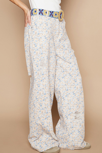 Bethany Floral Twill Pants