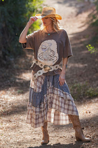 Aubrey Vintage Plaid Skirt