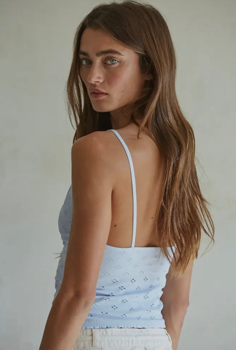 Sweet Affection Eyelet Cami