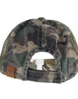 Embroidered American Flag Camo Hat