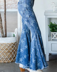 Ebony Starburst Ruffle Flares