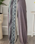 Mix Print Patched Pants