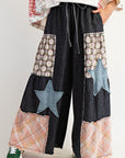 Chic Star Patchwork Pants