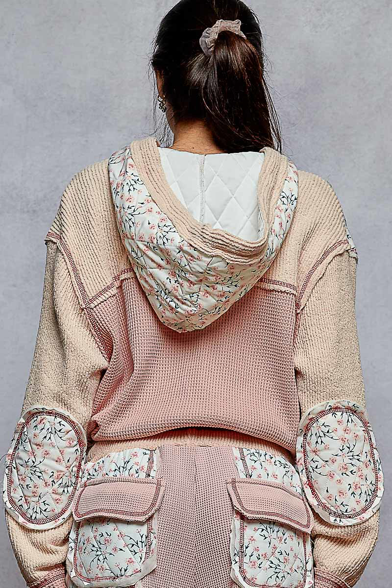 Let’s Meet Up Printed Quilted Jacket