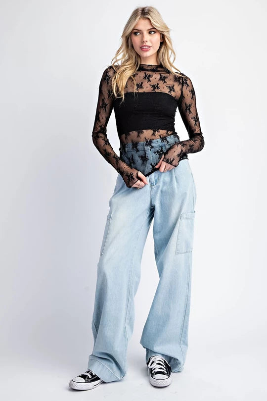 Oh My Lux Lace Layering top
