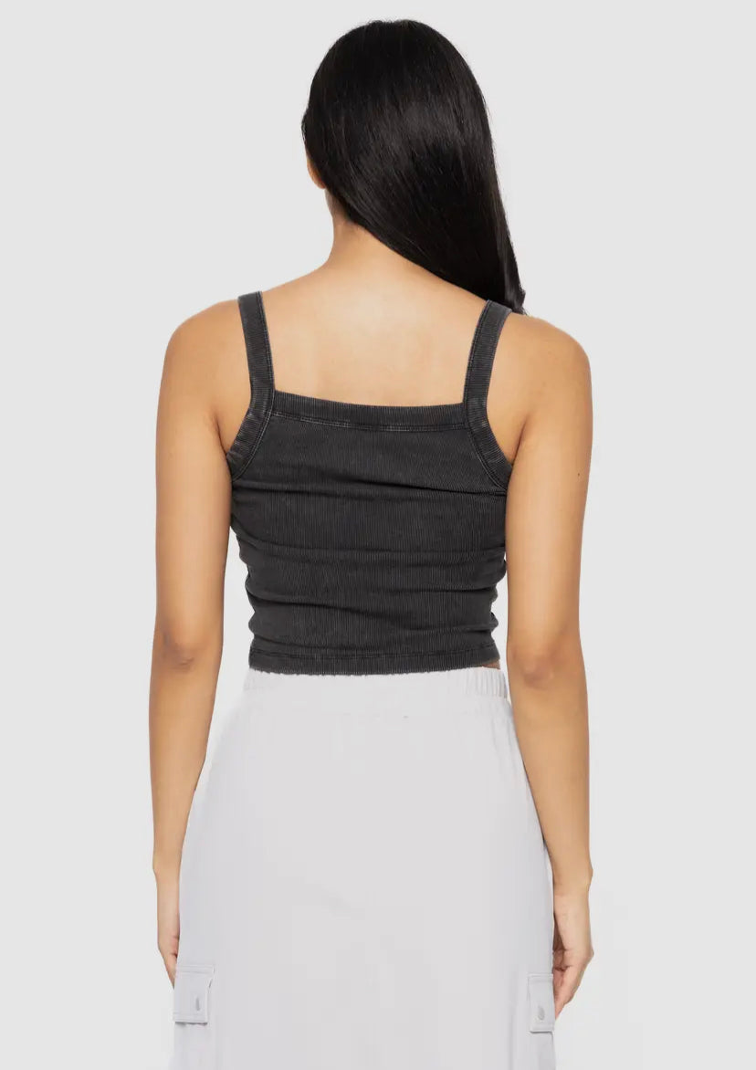 Mineral Wash Square Neck Tank