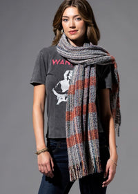 Speckled Scarf in Light denim