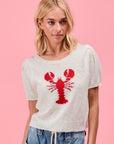 Red Lobster Short Sleeve Sweater