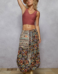 Gonna Love Me Pattern Pants Black