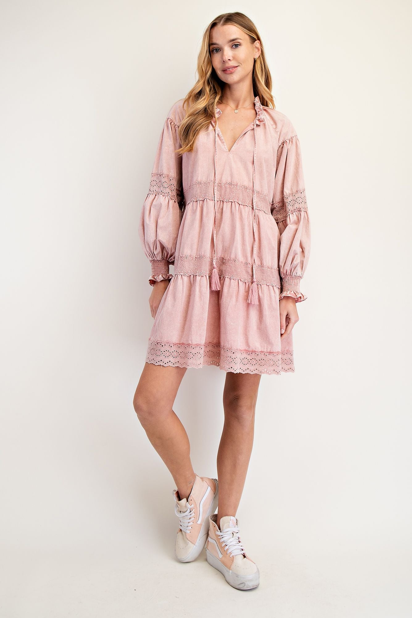 Cotton Tiered Dress
