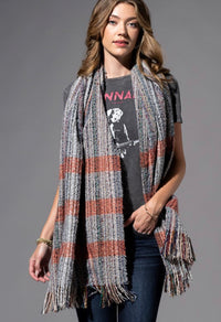 Speckled Scarf in Light denim