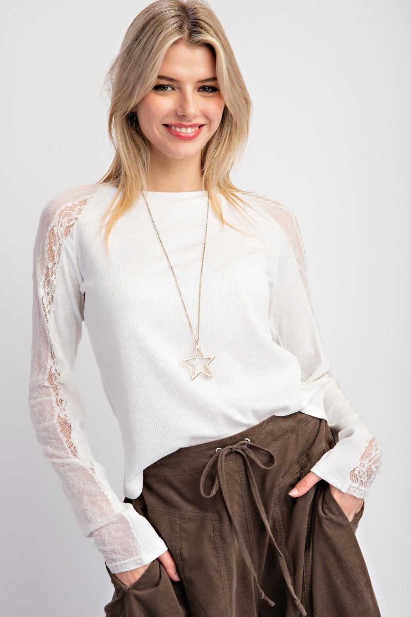 Giselle Lace Long Sleeve knit