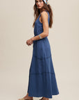 Terry Drawstring Maxi