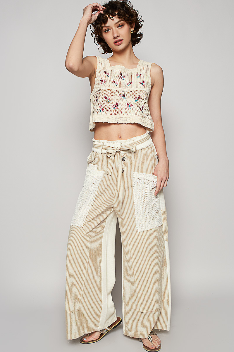 Coastal Stripe Twill Pants