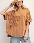 Lace Flower Knit Top