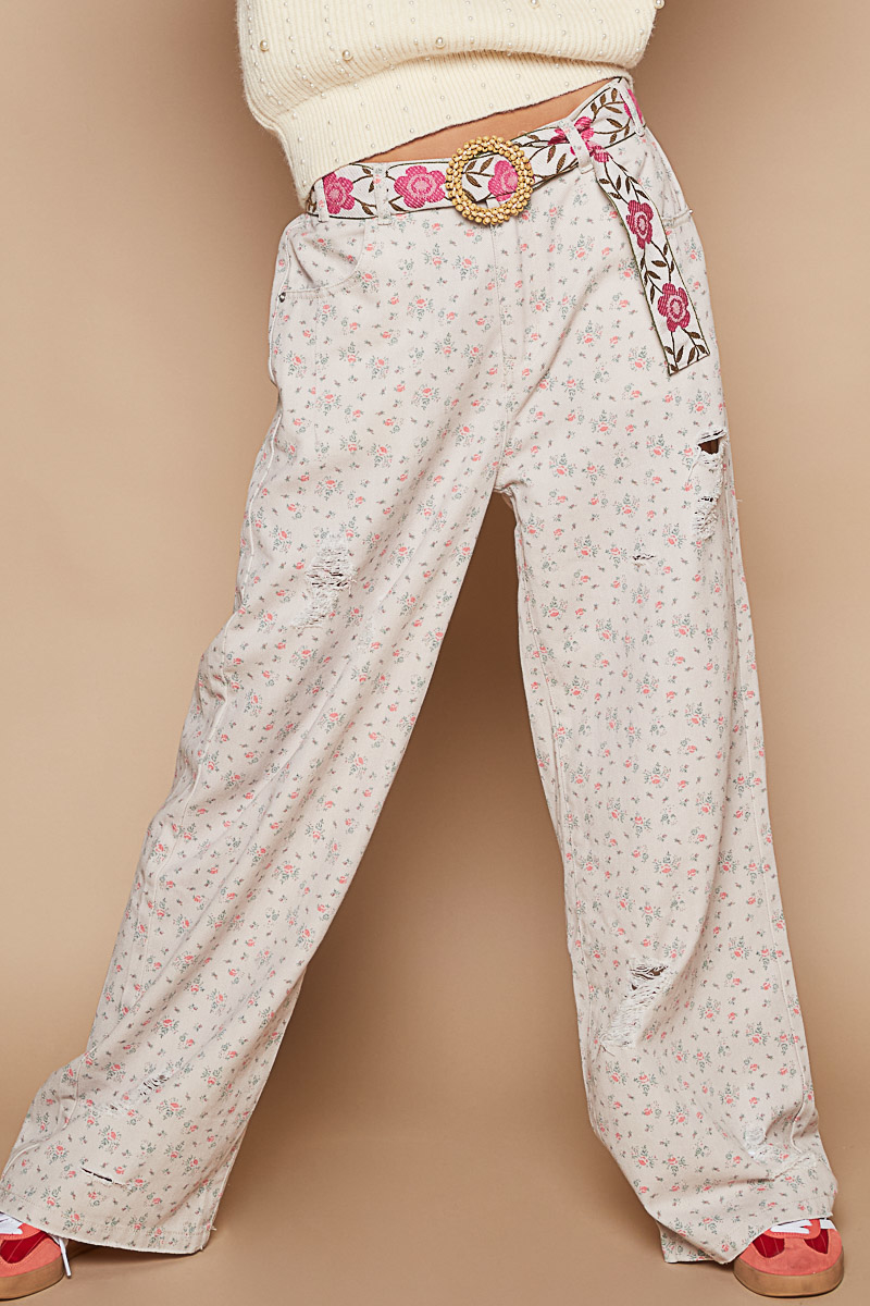 Bethany Floral Twill Pants