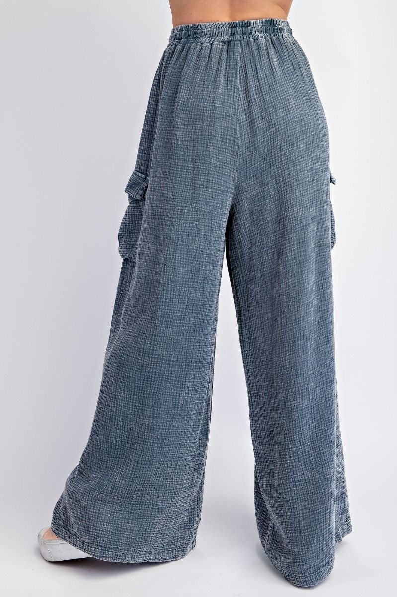 Gauze Cozy Cargo Pants